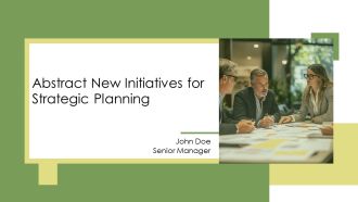 Abstract New Initiatives For Strategic Planning PPT Sample AT