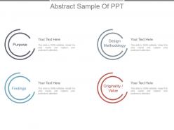 Abstract sample of ppt