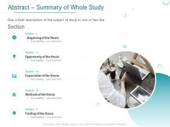 Abstract summary of whole study opportunity ppt powerpoint presentation slides microsoft