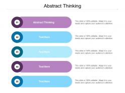 Abstract thinking ppt powerpoint presentation styles design inspiration cpb