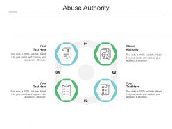 Abuse authority ppt powerpoint presentation model background designs cpb