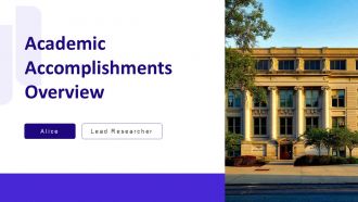 Academic Accomplishments Overview PPT Structure AT