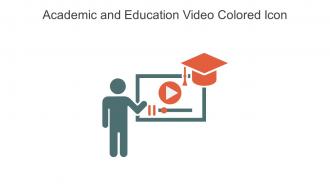 Academic And Education Video Colored Icon In Powerpoint Pptx Png And Editable Eps Format