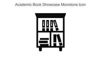 Academic Book Showcase Monotone Icon In Powerpoint Pptx Png And Editable Eps Format