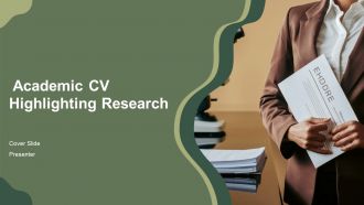Academic CV Highlighting Research PPT Outline AT