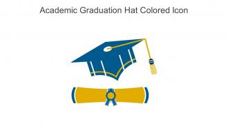 Academic Graduation Hat Colored Icon In Powerpoint Pptx Png And Editable Eps Format