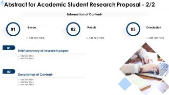 Academic student research proposal powerpoint presentation slides