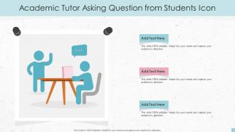 Academic Tutor Asking Question From Students Icon
