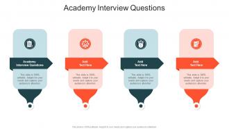 Academy Interview Questions In Powerpoint And Google Slides Cpb