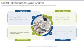 Accelerate Digital Journey Now Digital Transformation Swot Analysis