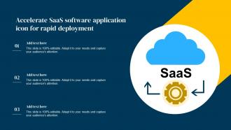 Accelerate Saas Software Application Icon For Rapid Deployment