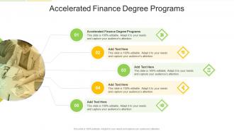 Accelerated Finance Degree Programs In Powerpoint And Google Slides Cpb