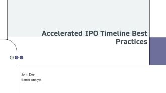 Accelerated IPO Timeline Best Practices PPT PowerPoint AT