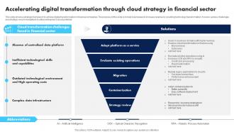 Accelerating Digital Transformation Through Cloud Strategy In Financial Sector
