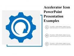 Accelerator icon powerpoint presentation examples