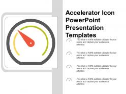 Accelerator icon powerpoint presentation templates