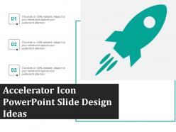 Accelerator icon powerpoint slide design ideas