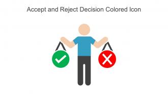 Accept And Reject Decision Colored Icon In Powerpoint Pptx Png And Editable Eps Format