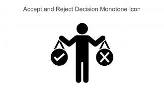 Accept And Reject Decision Monotone Icon In Powerpoint Pptx Png And Editable Eps Format
