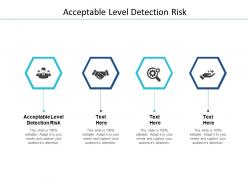 Acceptable level detection risk ppt powerpoint presentation outline design ideas cpb
