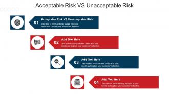 Acceptable Risk Vs Unacceptable Risk Ppt Powerpoint Presentation Portfolio Background Cpb