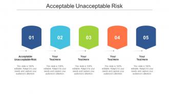 Acceptable unacceptable risk ppt powerpoint presentation show example topics cpb