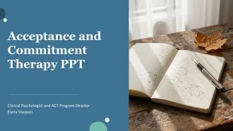 Acceptance And Commitment Therapy PPT PPT Summary VA