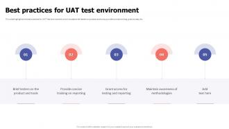 Acceptance Testing Best Practices For UAT Test Environment Ppt Inspiration Designs