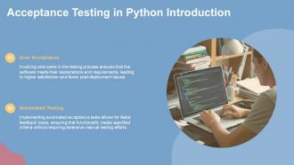 Acceptance Testing Python PPT Mockup ACP Multipurpose Ideas
