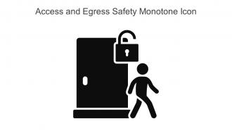 Access And Egress Safety Monotone Icon In Powerpoint Pptx Png And Editable Eps Format