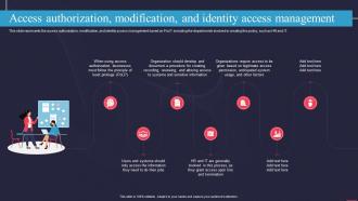 Access Authorization Modification And Identity Access Management Information Technology Policy