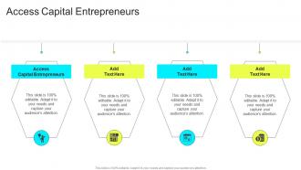 Access Capital Entrepreneurs In Powerpoint And Google Slides Cpb