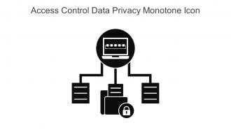 Access Control Data Privacy Monotone Icon In Powerpoint Pptx Png And Editable Eps Format