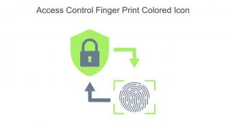 Access Control Finger Print Colored Icon In Powerpoint Pptx Png And Editable Eps Format