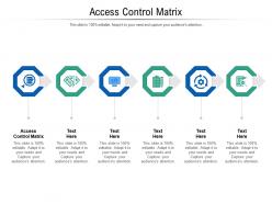 Access control matrix ppt powerpoint presentation ideas examples cpb
