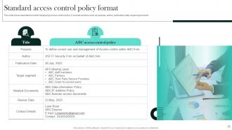 Access Control Policy Powerpoint PPT Template Bundles Unique Professionally