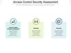 Access control security assessment ppt powerpoint presentation inspiration samples cpb