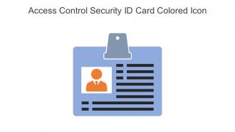 Access Control Security ID Card Colored Icon In Powerpoint Pptx Png And Editable Eps Format