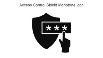 Access Control Shield Monotone Icon In Powerpoint Pptx Png And Editable Eps Format