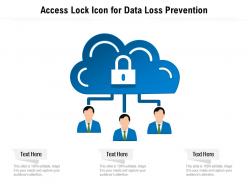 Access lock icon for data loss prevention