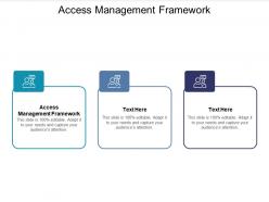Access management framework ppt powerpoint presentation infographic template cpb