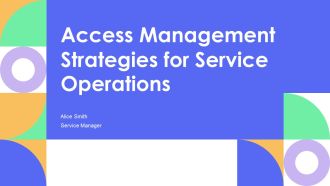 Access Management Strategies For Service Operations PPT Summary AT