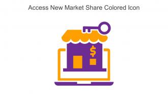 Access New Market Share Colored Icon In Powerpoint Pptx Png And Editable Eps Format