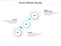 Access remote security ppt powerpoint presentation infographic template graphics cpb