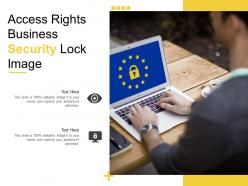 Access rights business security lock image