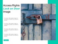 Access Rights Lock On Door Image