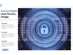 Access rights lock privacy image