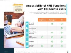Accessibility of hris functions with respect to users technology disruption in hr system ppt themes