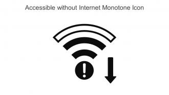 Accessible Without Internet Monotone Icon In Powerpoint Pptx Png And Editable Eps Format