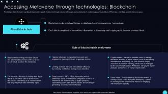 Accessing Blockchain Unveiling Opportunities Associated With Metaverse World AI SS V